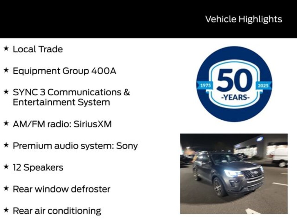 Used 2019 Ford Explorer Sport SUV