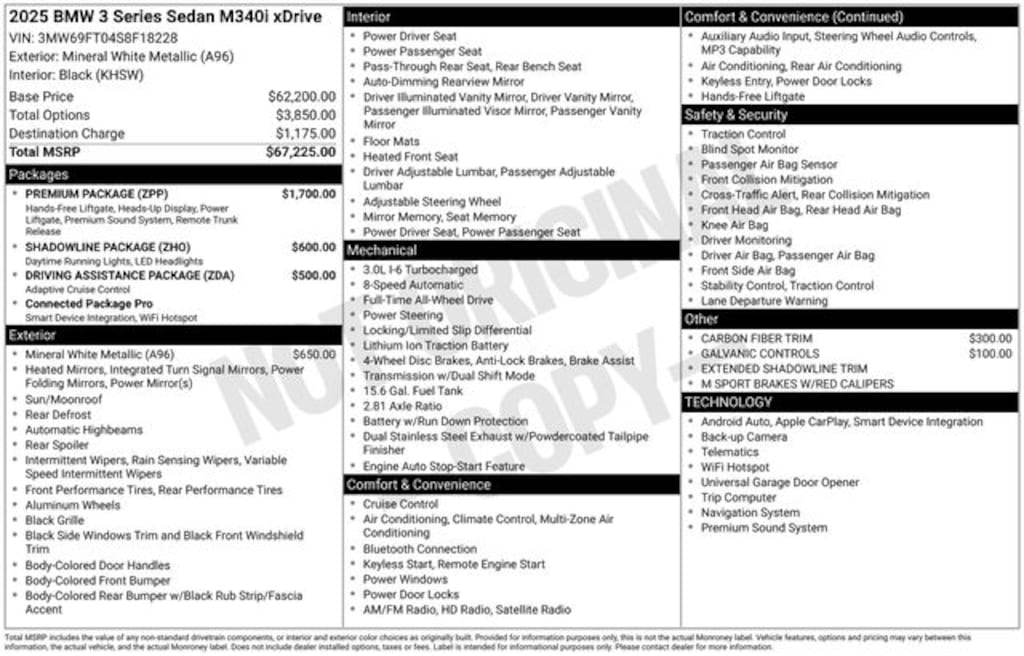 Used 2025 BMW 3 Series M340i xDrive Sedan