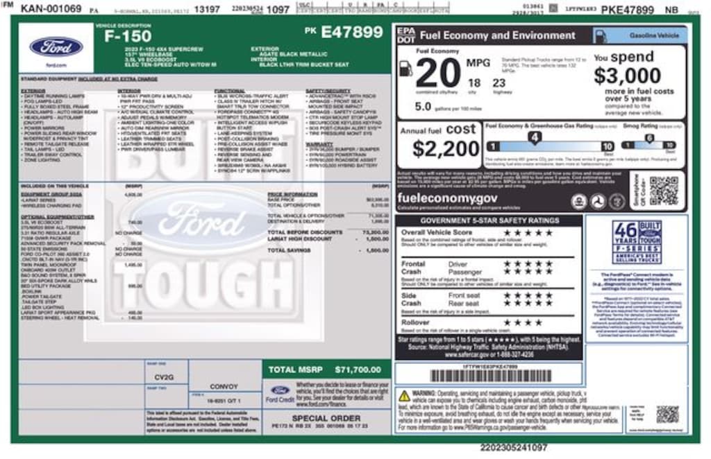 Used 2023 Ford F-150 Lariat Truck SuperCrew Cab
