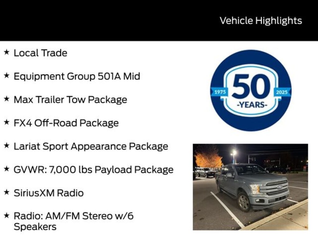 Used 2019 Ford F-150 Lariat Truck SuperCrew Cab