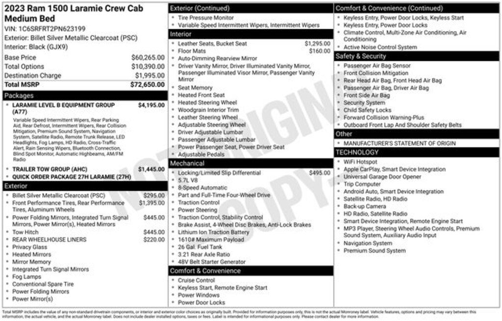 Used 2023 Ram 1500 Laramie Truck Crew Cab