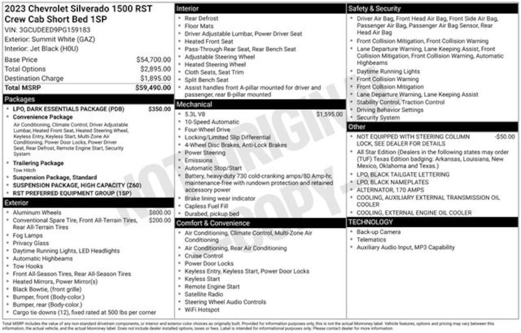 Used 2023 Chevrolet Silverado 1500 RST Truck Crew Cab