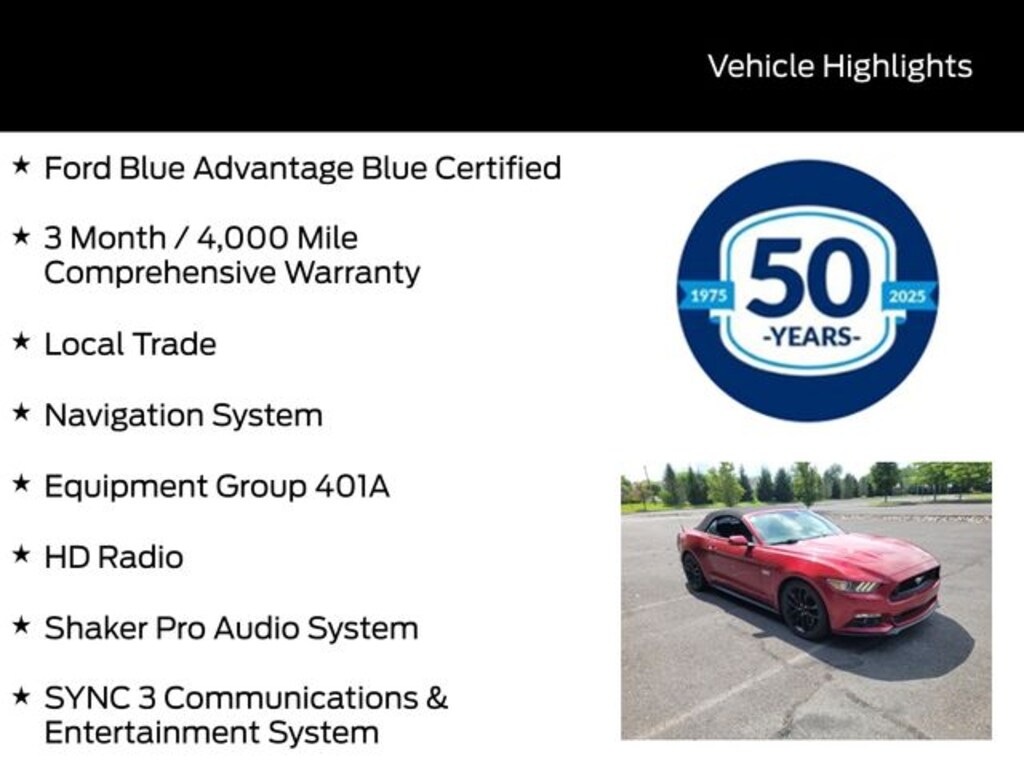 Used 2016 Ford Mustang GT Premium Convertible