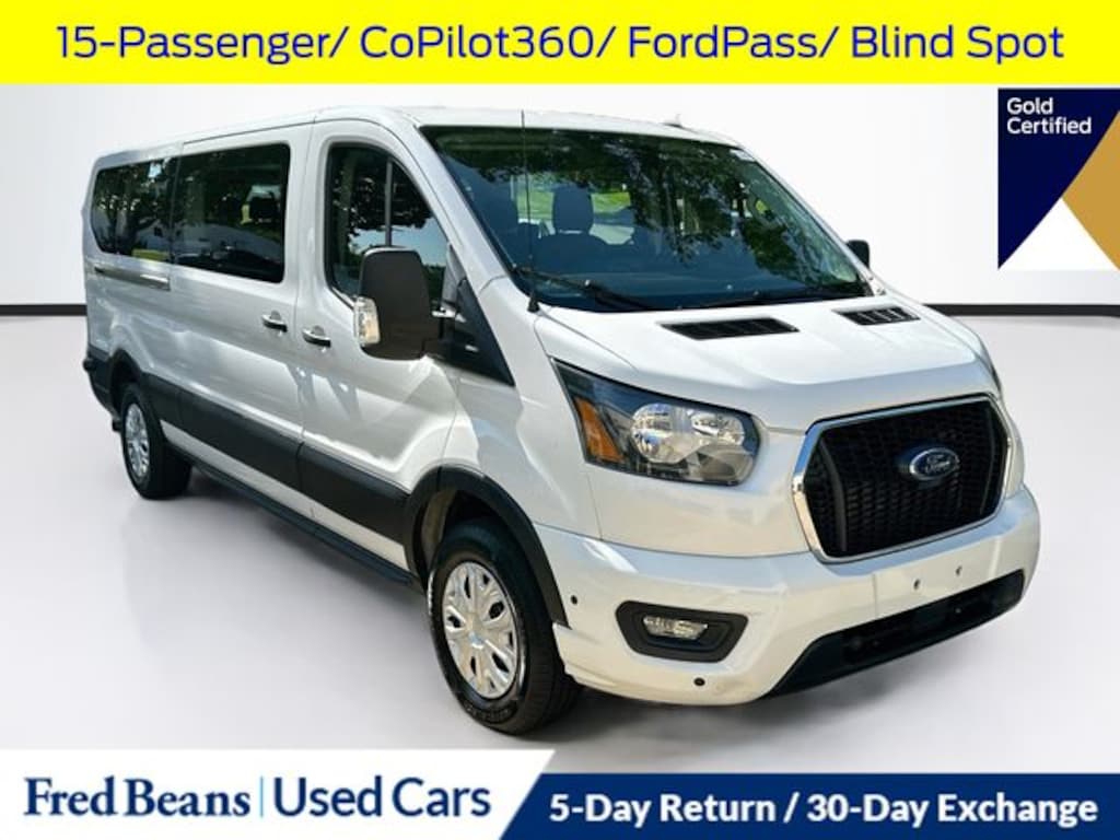 Certified 2024 Ford Transit-350 XLT Wagon Low Roof Van