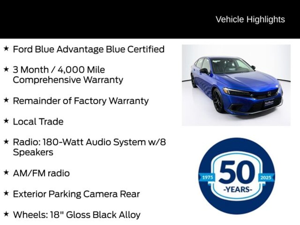 Used 2023 Honda Civic Sport Sedan
