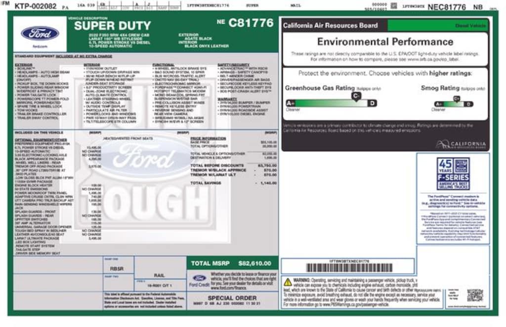 Certified 2022 Ford F-350SD Lariat Truck Crew Cab