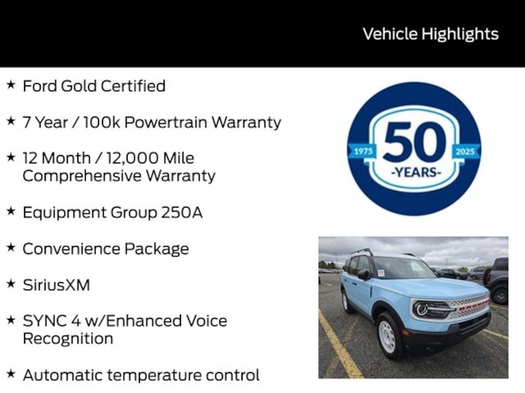 Used 2025 Ford Bronco Sport Heritage SUV