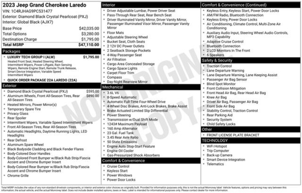 Used 2023 Jeep Grand Cherokee Laredo SUV