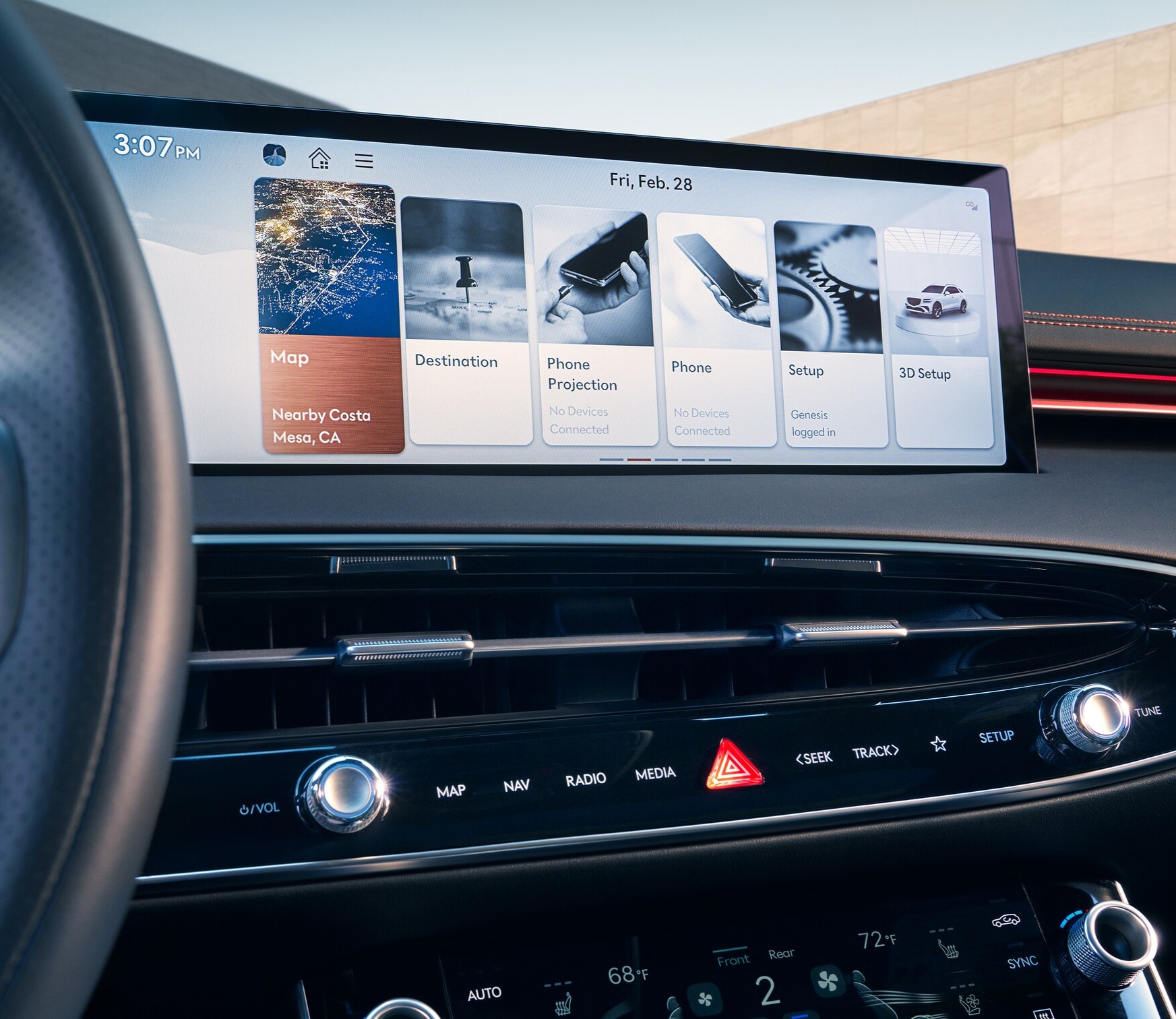 Genesis GV70 interior technology