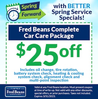 Service Specials | Fred Beans Automotive
