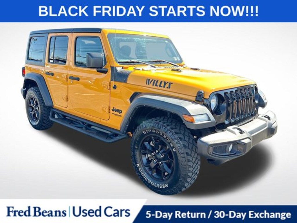 Used 2021 Jeep Wrangler Unlimited Willys SUV