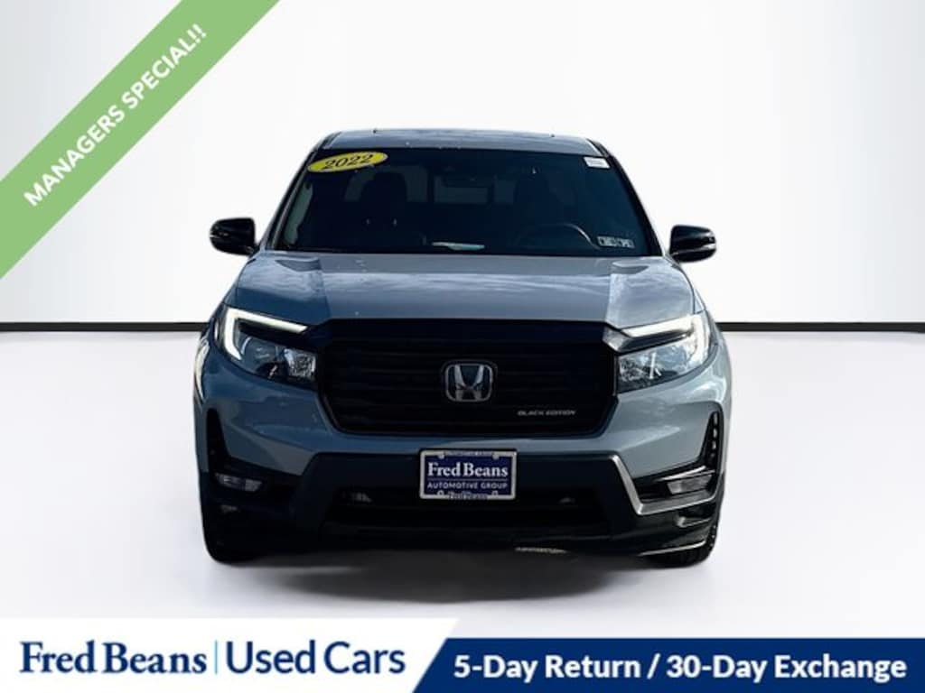 Certified 2022 Honda Ridgeline Black Edition Truck