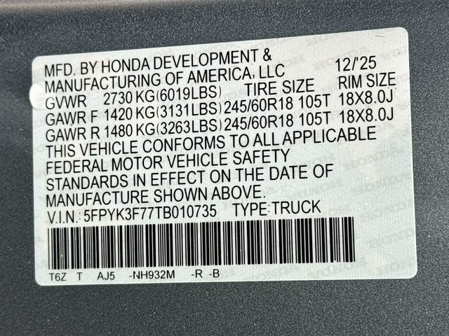 2026 Honda Ridgeline TrailSport - Photo 33