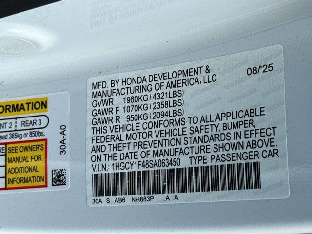 2025 Honda Accord SE - Photo 36