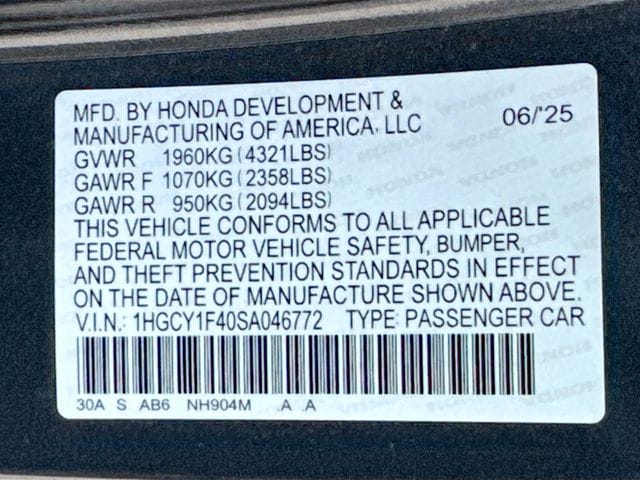 2025 Honda Accord SE - Photo 34