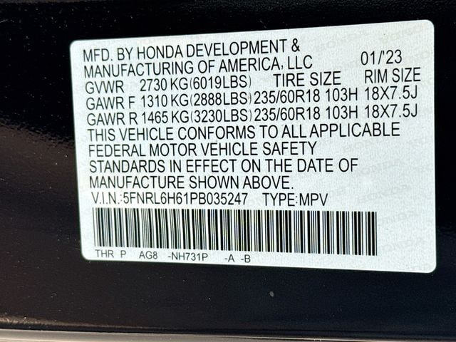 2023 Honda Odyssey EX-L - Photo 38