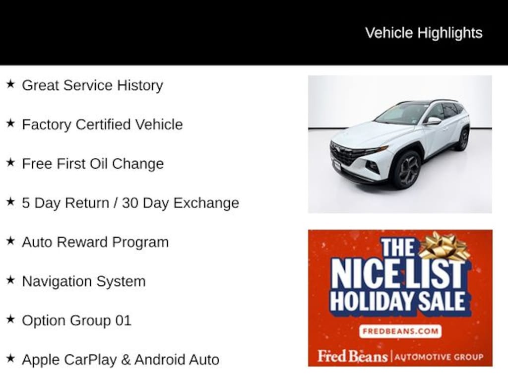 Certified 2022 Hyundai Tucson Limited SUV