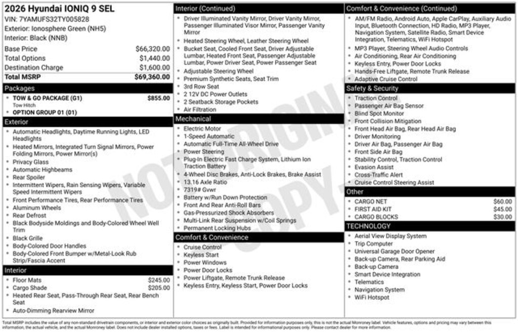 New 2026 Hyundai IONIQ 9 SEL SUV