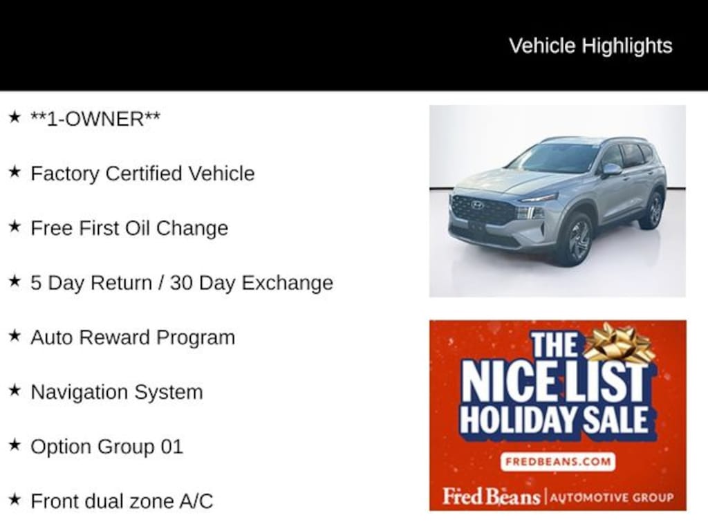 Certified 2023 Hyundai Santa Fe SEL SUV