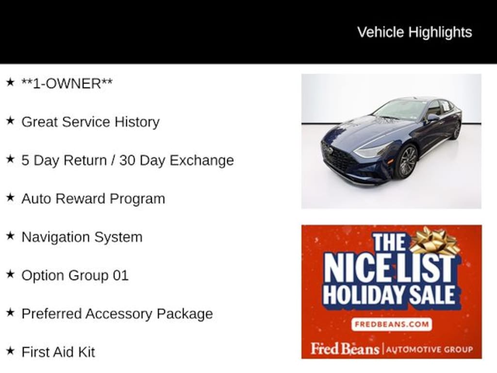 Certified 2022 Hyundai Sonata Limited Sedan