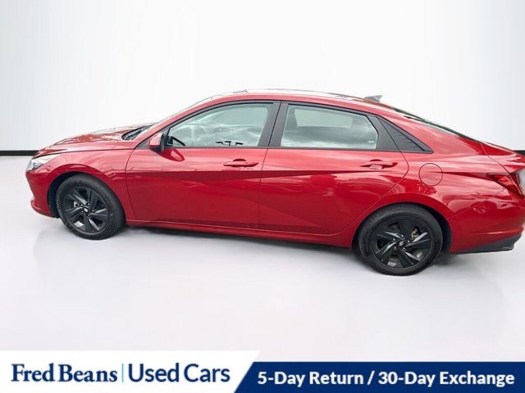Certified 2022 Hyundai Elantra Hybrid Blue Sedan