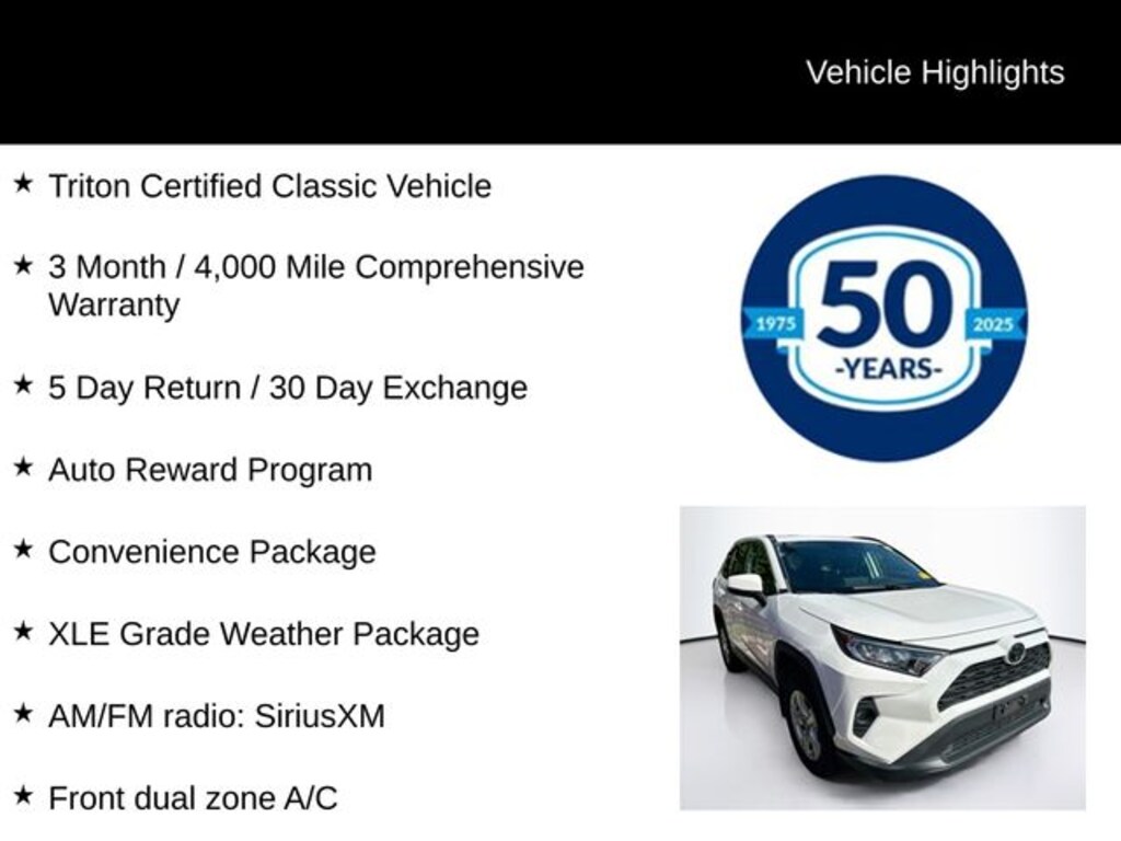 Certified 2021 Toyota RAV4 XLE SUV