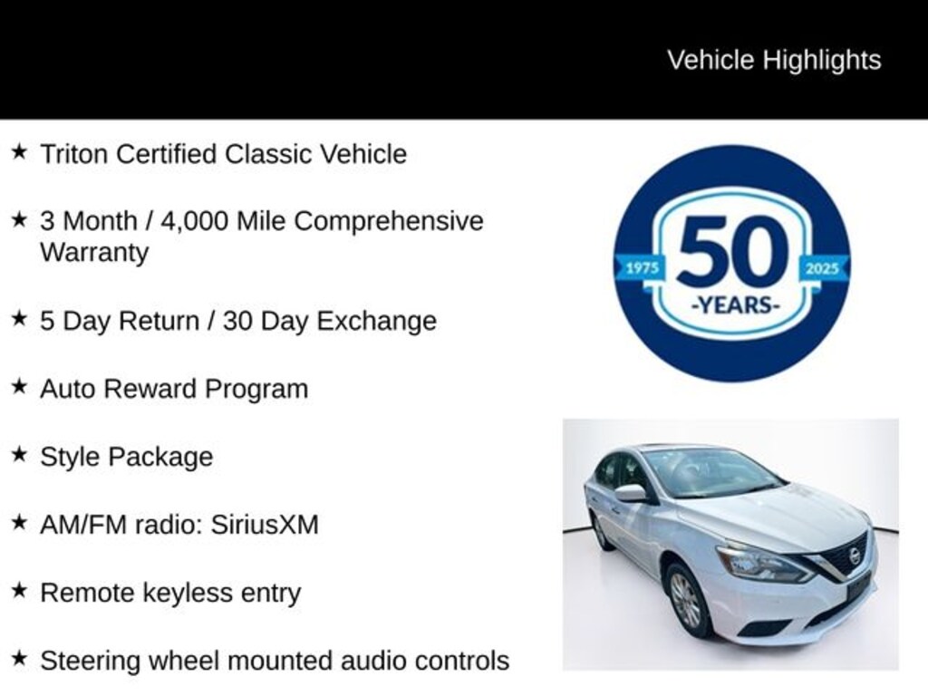Certified 2017 Nissan Sentra SV Sedan