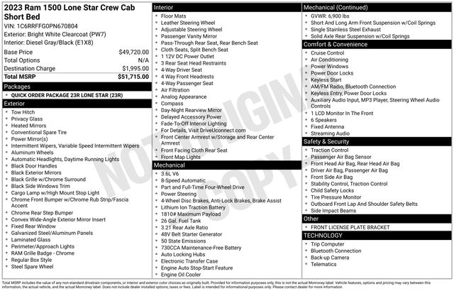 2023 RAM Ram 1500 Pickup Big Horn/Lone Star - Photo 10