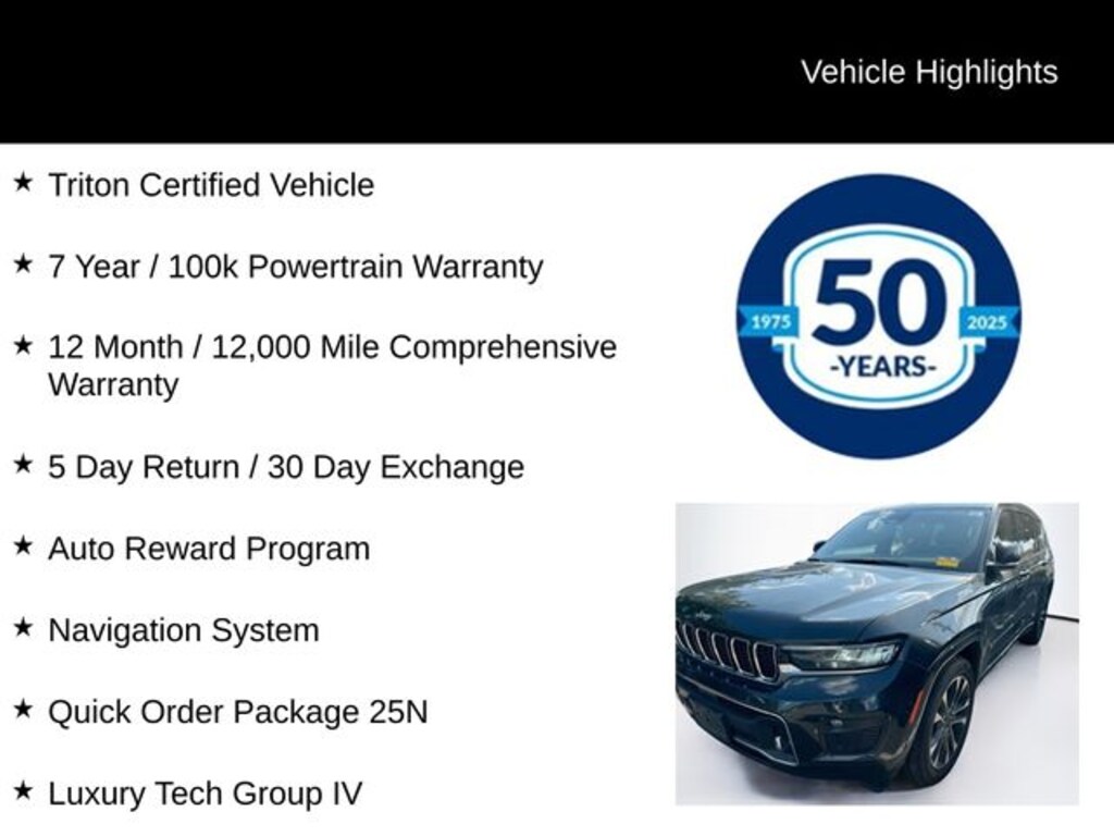 Certified 2023 Jeep Grand Cherokee Overland SUV