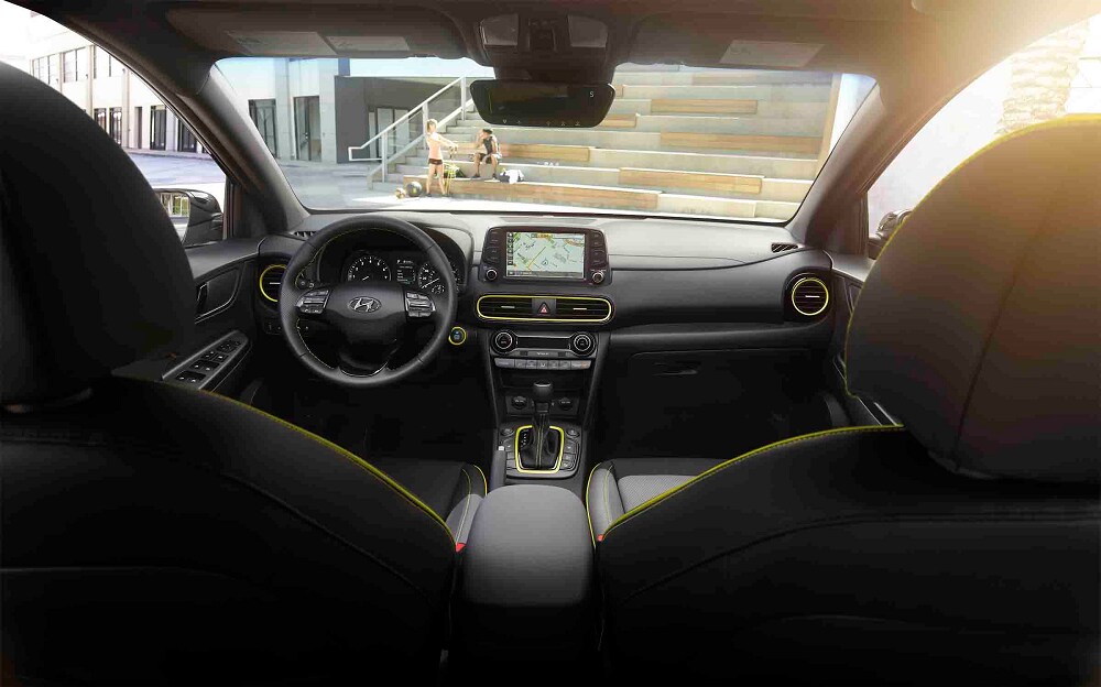 Hyundai Kona with black Interior