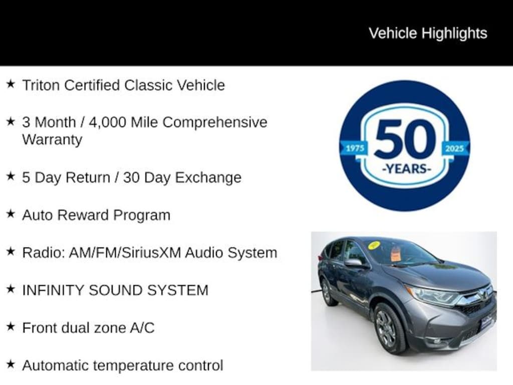 Certified 2018 Honda CR-V EX-L SUV
