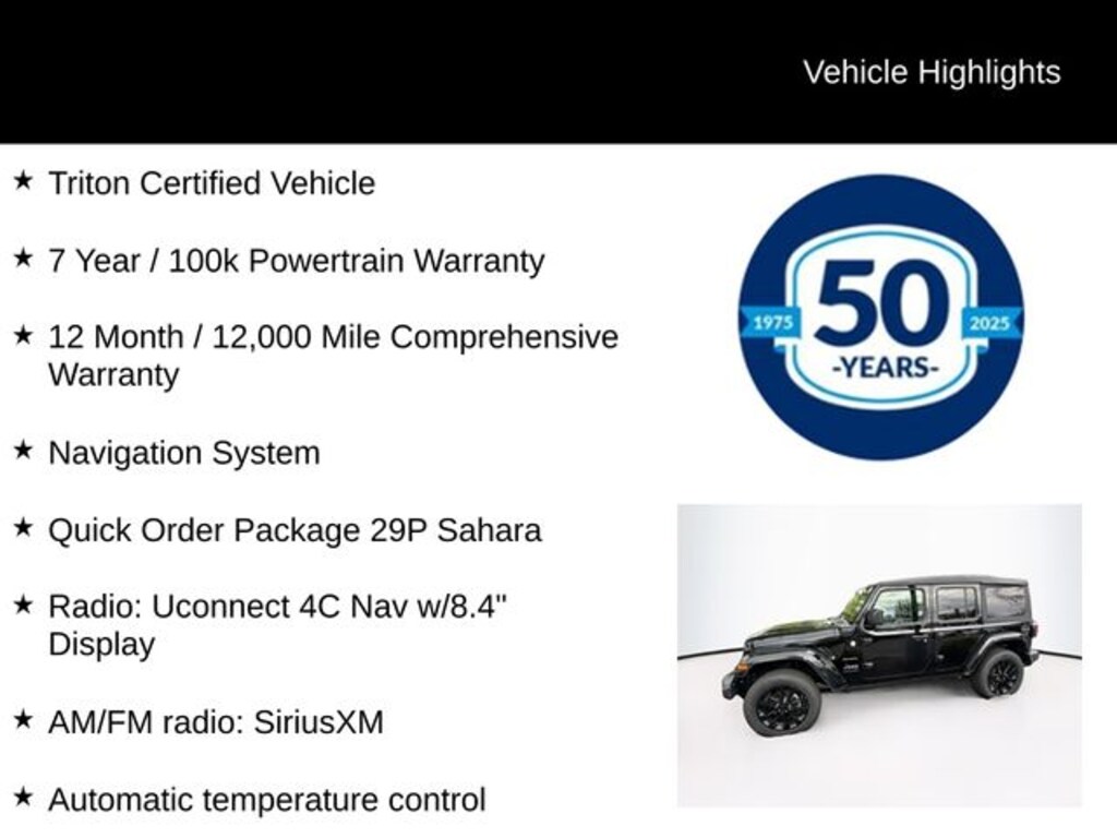 Certified 2023 Jeep Wrangler 4xe Sahara 4xe SUV