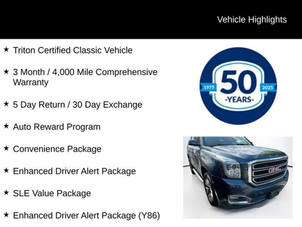 Certified 2019 GMC Yukon SLE SUV