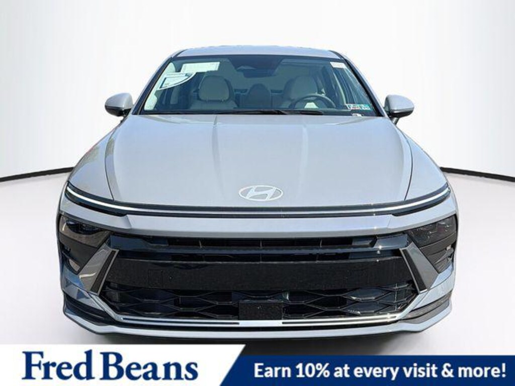 New 2026 Hyundai Sonata Hybrid Blue Sedan