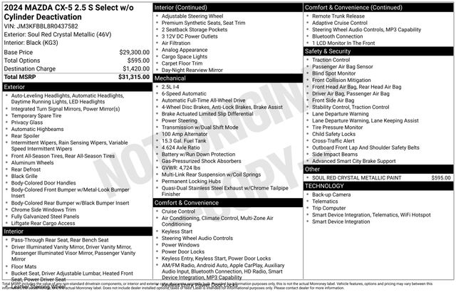 2024 Mazda CX-5 S Select Package - Photo 6