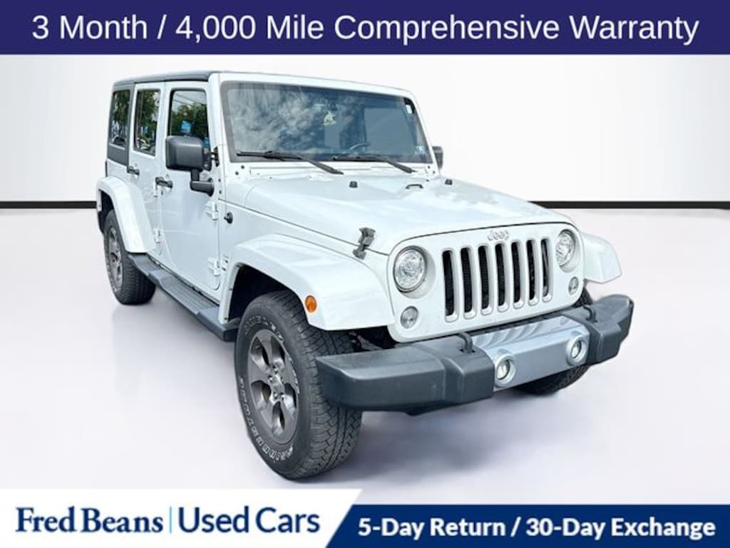 Used 2018 Jeep Wrangler JK Unlimited Sahara 4x4 SUV
