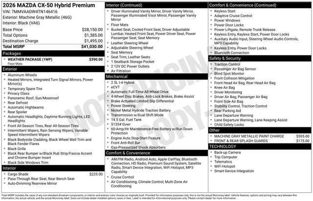 2026 Mazda CX-50 Premium - Photo 9