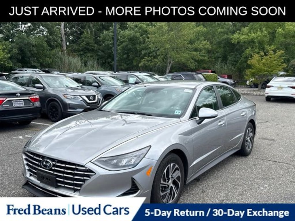 Used 2021 Hyundai Sonata Hybrid Blue Sedan