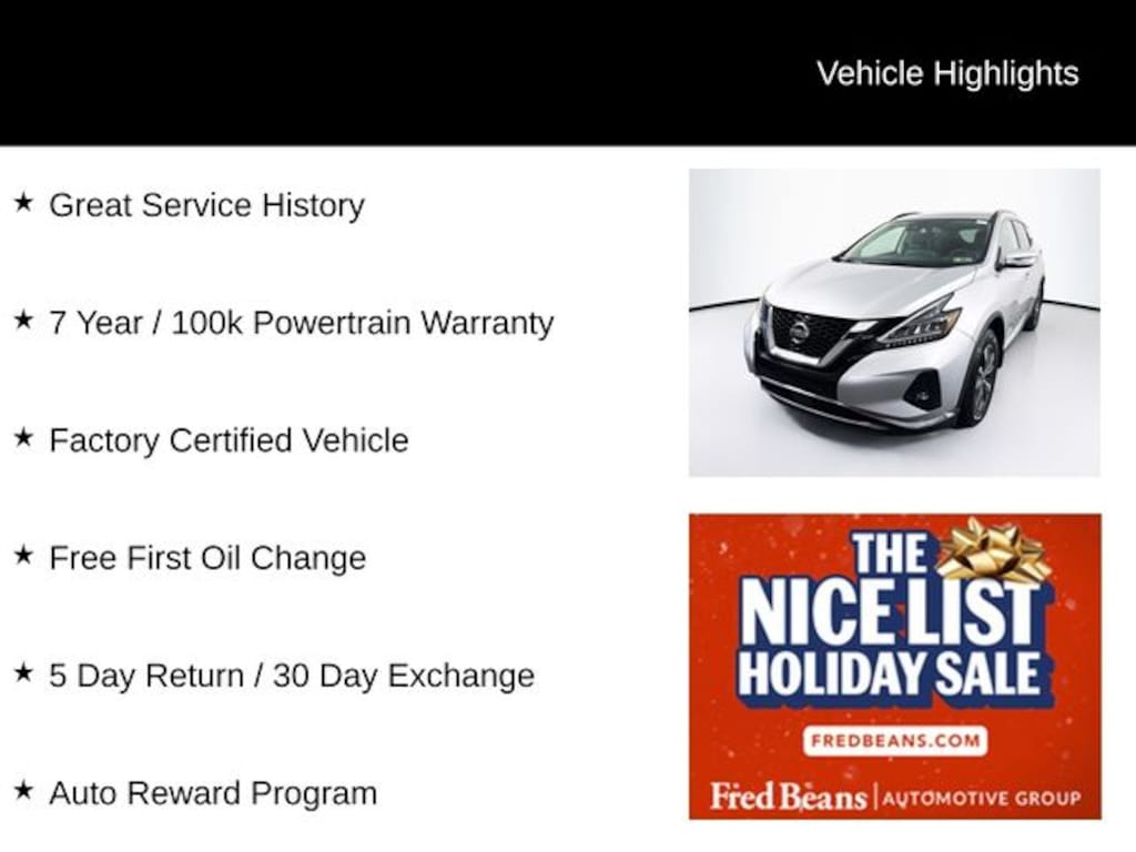 Certified 2022 Nissan Murano SV SUV