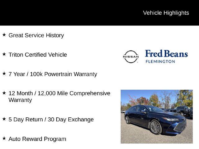 Used 2021 Toyota Avalon Limited Sedan