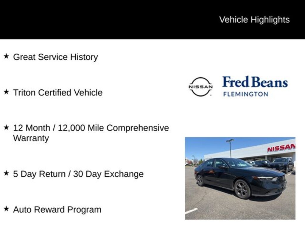 Used 2023 Honda Accord EX Sedan