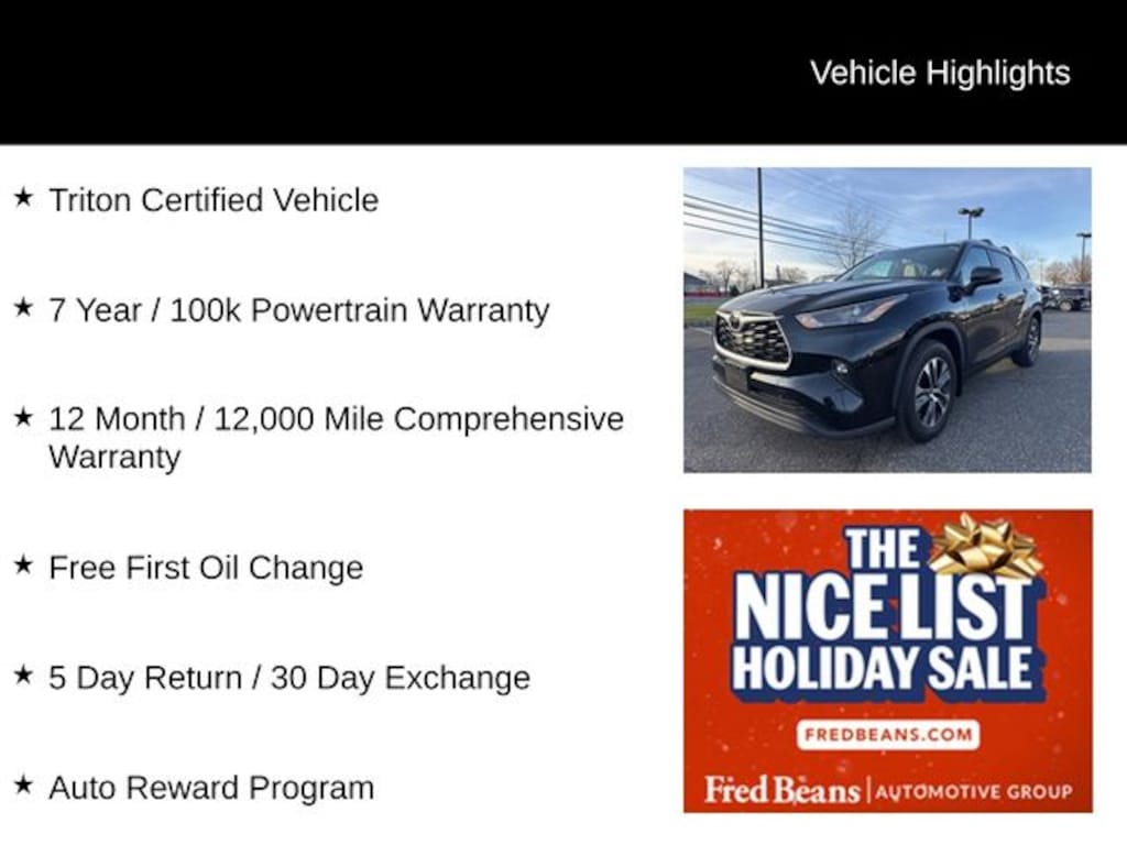 Used 2022 Toyota Highlander XLE SUV