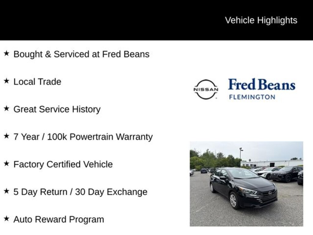 Certified 2025 Nissan Versa 1.6 S Sedan