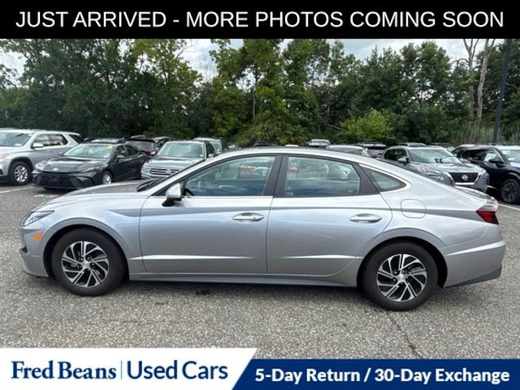 Used 2021 Hyundai Sonata Hybrid Blue Sedan