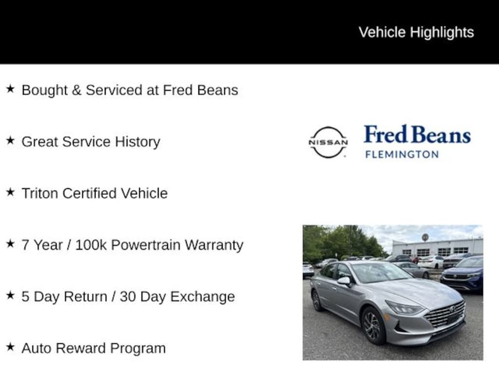 Certified 2021 Hyundai Sonata Hybrid Blue Sedan
