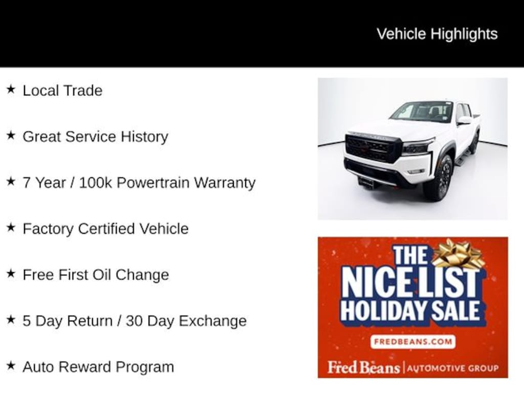 Certified 2022 Nissan Frontier PRO-4X Truck Crew Cab