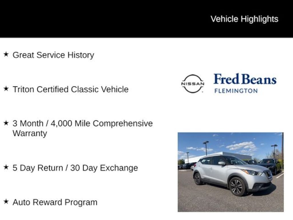 Certified 2019 Nissan Kicks SV SUV