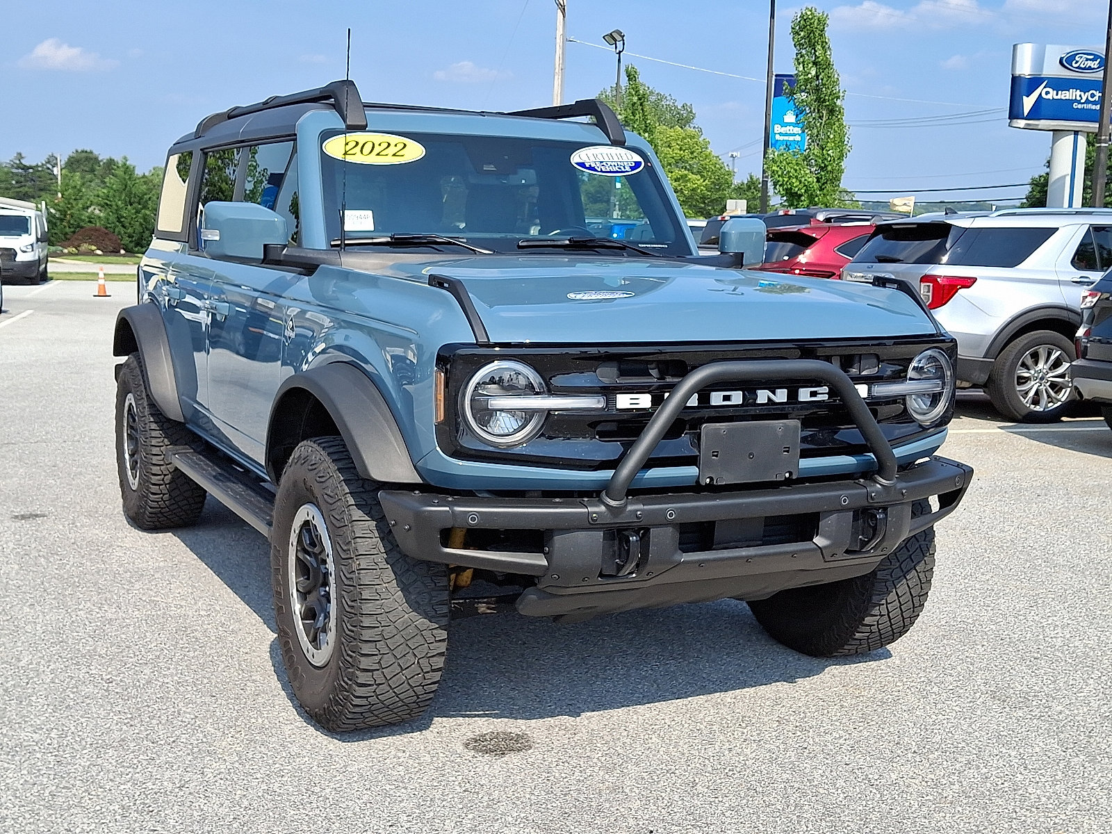 Certified 2022 Ford Bronco 4-Door Outer Banks with VIN 1FMEE5DP6NLB83420 for sale in Doylestown, PA