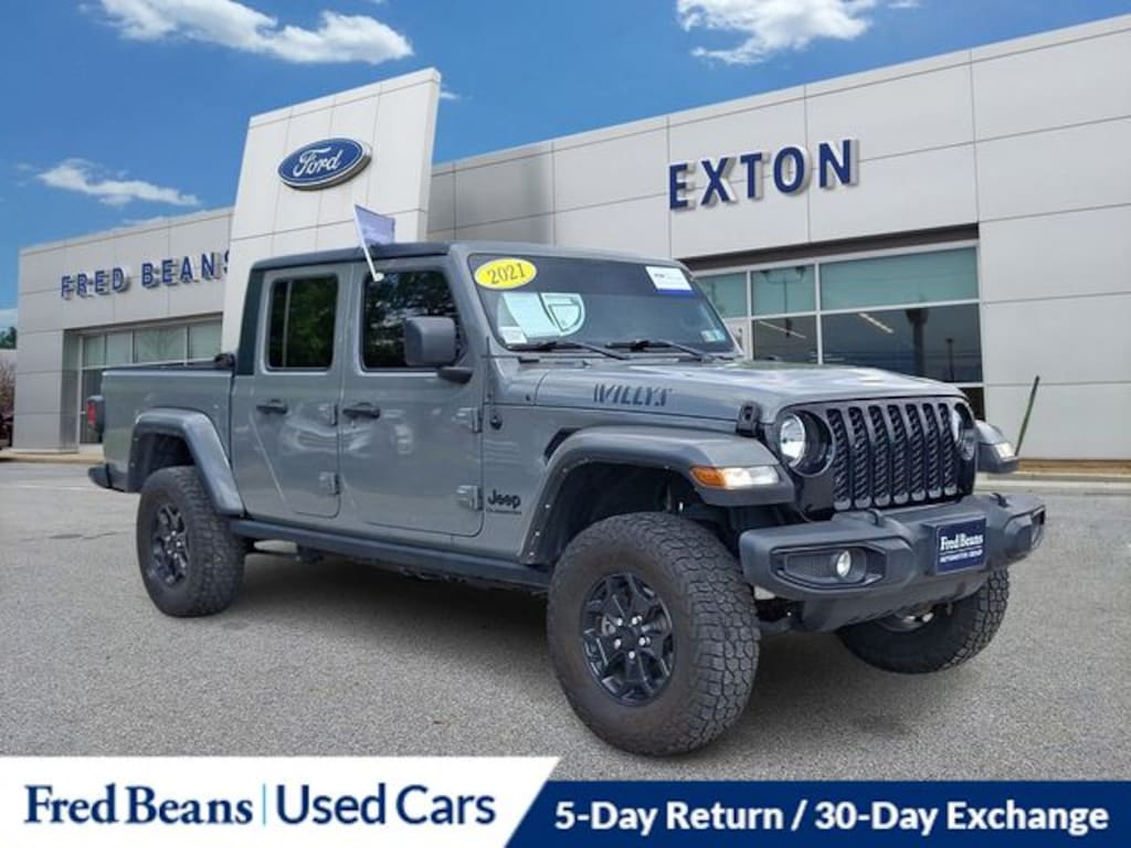 Certified 2021 Jeep Gladiator Willys Truck Crew Cab