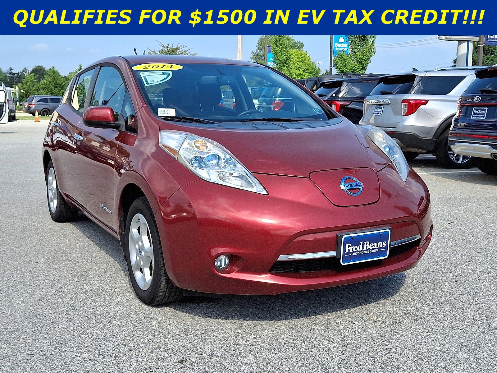 Used 2014 Nissan LEAF SV with VIN 1N4AZ0CP0EC334916 for sale in Exton, PA